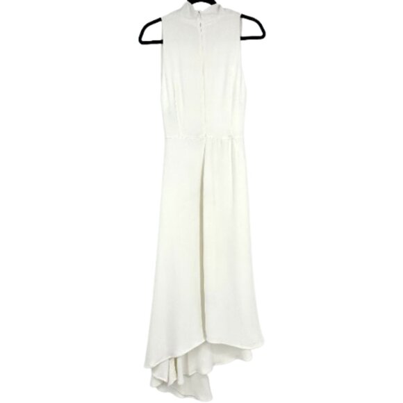 Acler Indiannah Cowl Drape Neck Maxi Dress Ivory Jersey Size 6 - Picture 4 of 12
